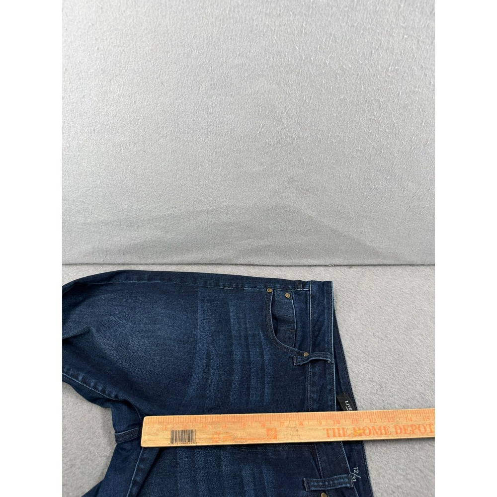 Liverpool Slim Boyfriend Jeans Women 12/31 Vintage Super Dark Indigo Wash Cuffed - Picture 6 of 11